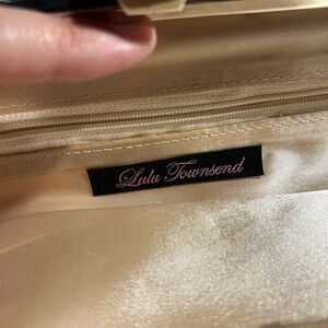Lulu Townsend Cream Clutch Bag